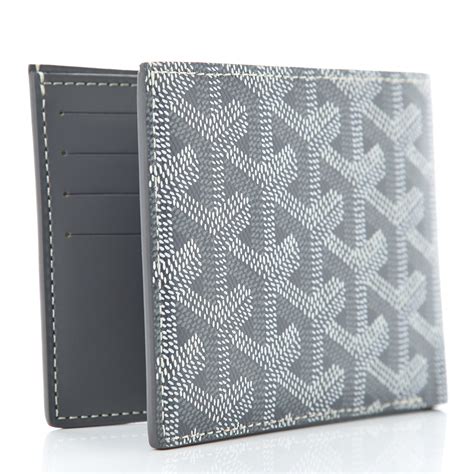 goyard bifold wallet gray|authentic goyard wallet.